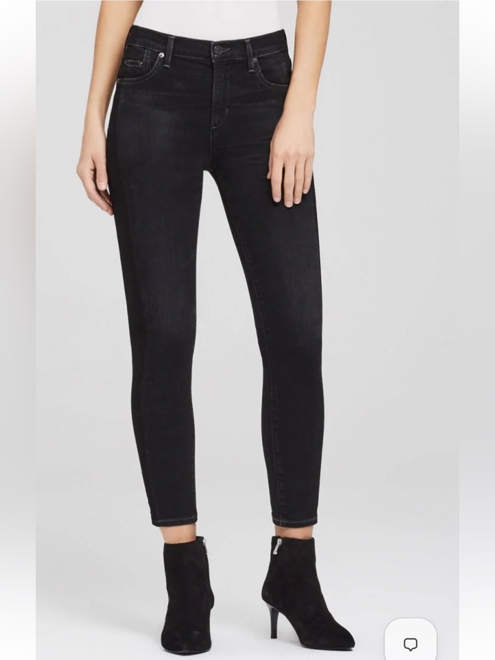 Citizens Of Humanity Black High-Rise Skinny Jeans